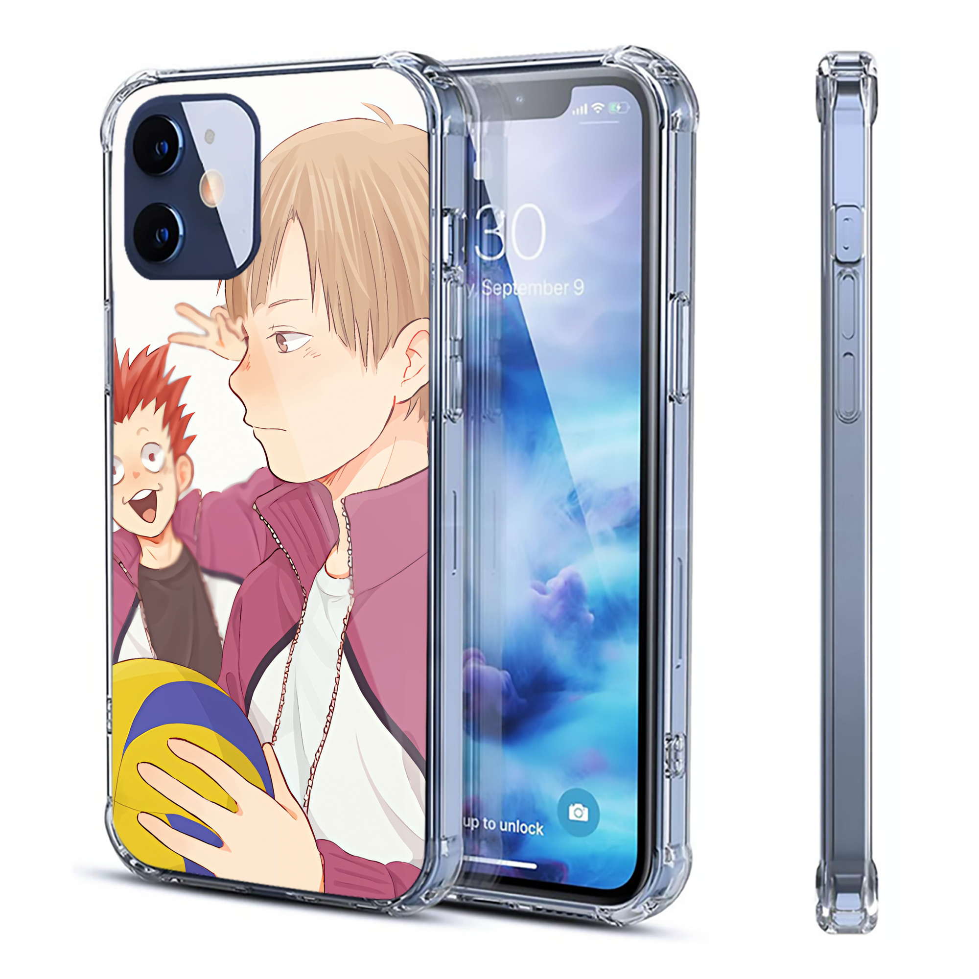 （画像用） ハイキュー!! Haikyu!! 【iPhone 12シリーズ対応】透明スマホケース（クリアソフトケース）